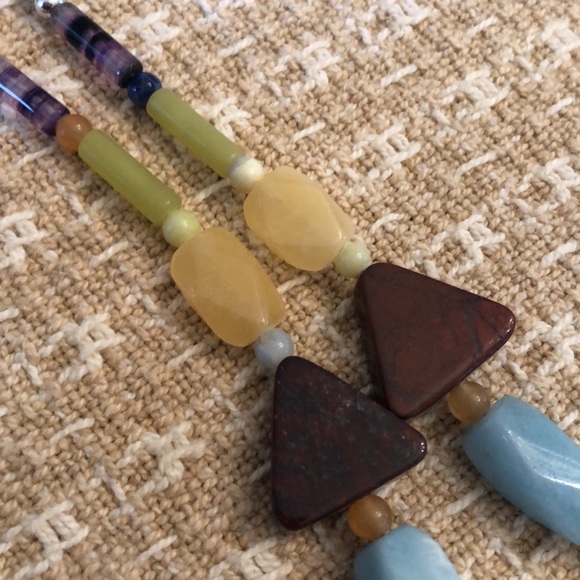 Jay King 2-piece mixed natural stone Sterling Silver Necklace and bracelet set - Picture 16 of 16